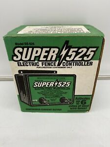 Super 525 Electric Fence Energizer SS-525 Livestock Controller AC Current 6miles