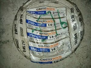 250 Ft. 14/2 with ground Cerrowire Cerro Wire Type NM-B Cable Indoor Wire Roll