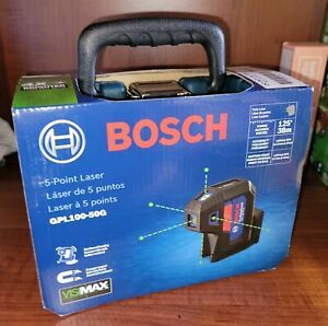 Brand new in box. Bosch GPL100-50G 5-Point Laser Alignment with Self-Leveling