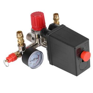 Energy Saving Air Compressor Switch Control Switch With Double Gauges For