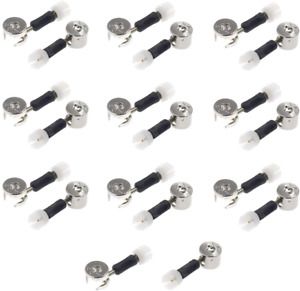 Cyful 20 Sets Cam Fittings with Dowel and Pre-Inserted Nut for 3 in 1 Furniture