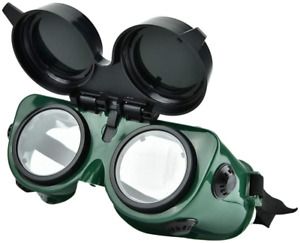 Flip-Up Front Welding Goggles, Safety Eye Protection Welder Goggles with 50 mm &amp;