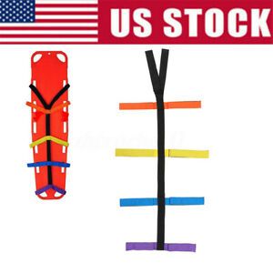 Backboard Color Coded Spider Straps for Spine Board Stretcher Immobilization