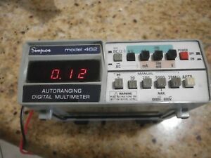 SIMPSON model  462 True  Digital Multimeter