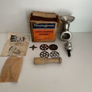 50’s Westinghouse Food Meat Grinder Assembly FG 91 For Westinghouse Mixer FM 81