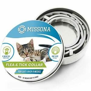 Misona Cat Collar for 8-Month Validity Period Adjustable Collars for Cat Kitt...