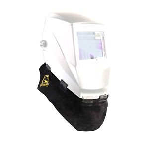 Black Stallion AH5040-BK Split Cowhide Wrap-Around Helmet Bib