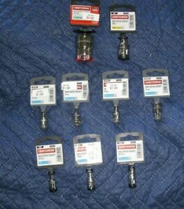 9 New Craftsman Max Axess 1/4 3/8 1/2 Inch Drive Sockets