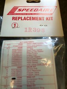 speedaire replacent kit IR398