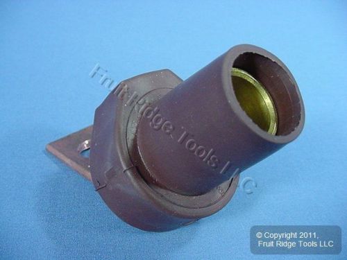 Leviton brown 16 series cam female terminal connector angled 400a 600v 16f21-h for sale