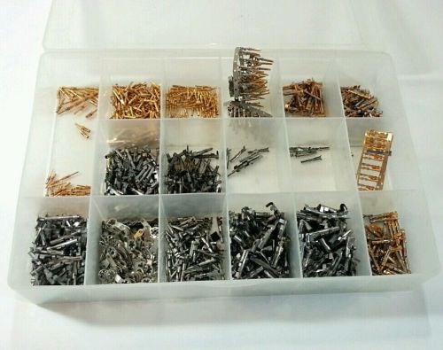 Huge lot of sockets / pins - mixed lot gold &amp; nickel plated - amp, mxn for sale