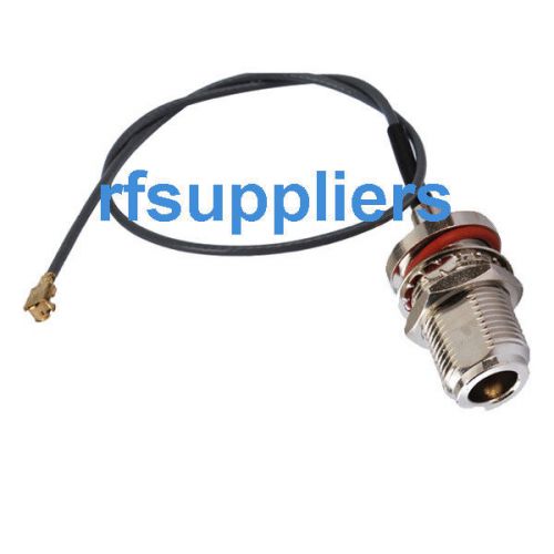2pcs u.fl (ipx) to n female bulkhead pigtail cable for sale