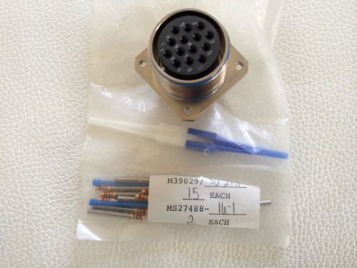 Ms3450l20-27s  mil-spec. connector   with  contacts for sale