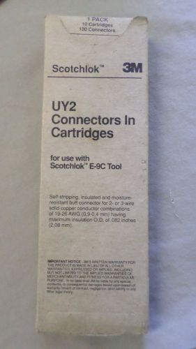 150m new 3m scotchick uy2 connector in cartridges for e-9c 120 connectors 1 box for sale