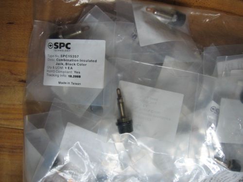 SPC Technology SPC15357 Combination Insulated Jack, Black RoHS Compliant 18.2008
