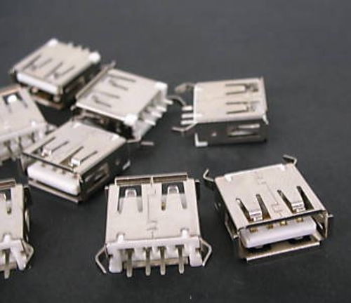 20 USB Type-A Female Panel Mount Socket for Repair,116