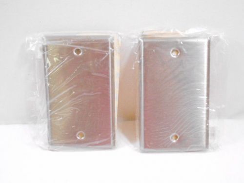 Lot of 2 standard size stainless steel wall plate for sale