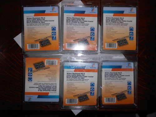 6 tyco cpgi-569224-1-k coax cable splice kit,rg6/rg5-59,60v,water resistant for sale