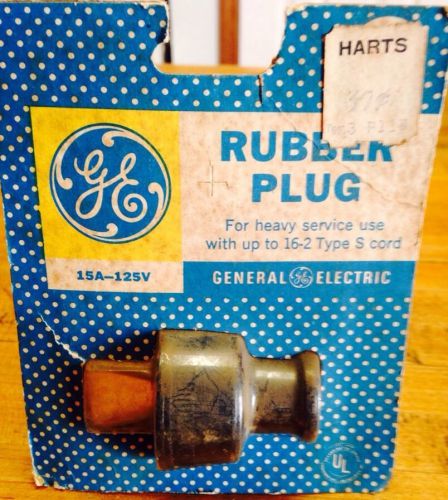 GE Rubber Plug Use with 16-2 Type S Cord. - Old Stock New