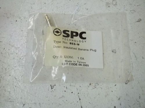 Lot of 5 spc 853-w insulated banana plug (white) *new in a bag* for sale