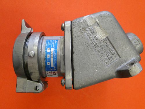 Crouse hinds arktite receptacle 30amp 4p ar342 w/ are33 for sale