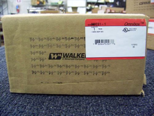 Walker wiremold omnibox 3 7/16&#034; deep 1 gang adjustable floor box cat. # 880cs1-1 for sale