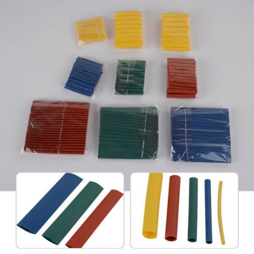 260pcs 8Size  Assortment Polyolefin 2:1 Heat Shrink Tubing Sleeving Wrap Kit