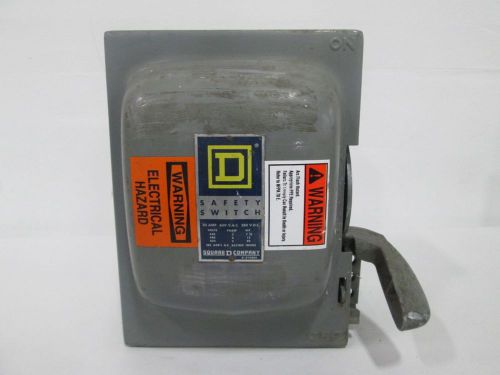 Square d non-fusible 30a amp 600v-ac 3p disconnect switch d298312 for sale