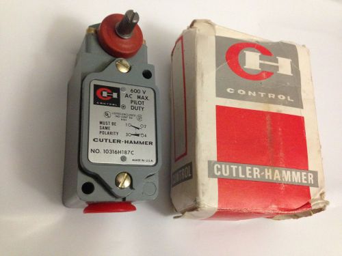 Cutler Hammer 10316H187C Limit Switch Type L 600 Volt