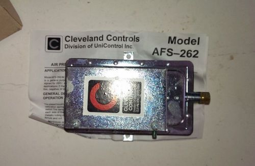 Lot of 2 New Cleveland Controls Pressure Sensing Switch W/Adj. Set Point AFS-262