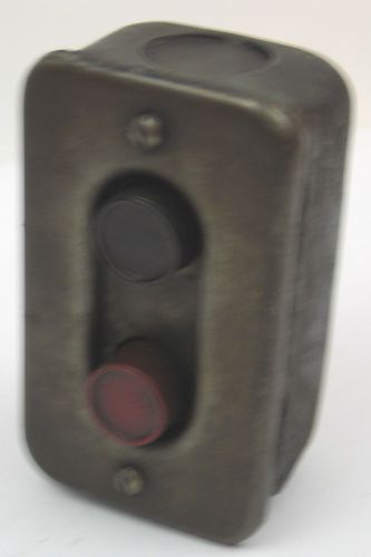 Vintage GENERAL ELECTRIC GE START STOP Pushbutton Switch CR2940 B579J