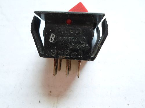Alco red rocker switch lr 9280  5a@250vac 10a@125vac for sale