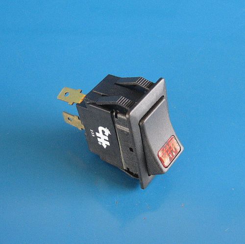 Cole hersee 58328-04 spst on-off rocker switch red pilot light for sale