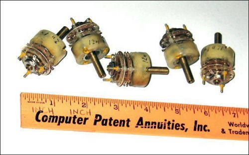 Sp-12t hermetic rotary switches. mil grade. lot of 5 for sale