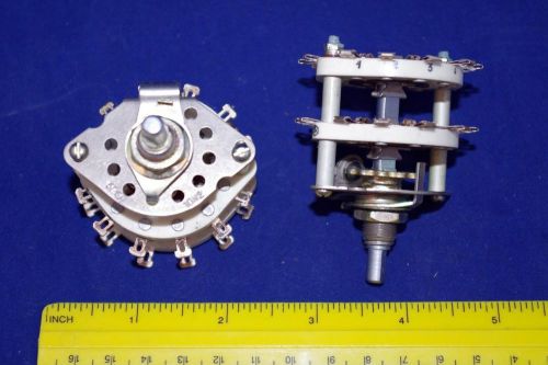 Rotary switch 3a 350v ceramic 4p5t 4-pole 5 throw 5-position silver contacts for sale