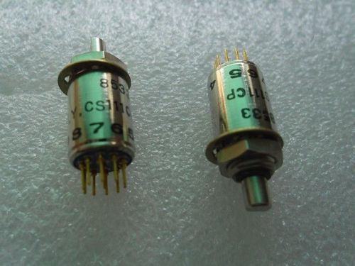 2Pcs  CS111CP ROTARY SWITCH SELECTOR 1 OF 10P ENDLESS PCB AND PANEL 8.4mm