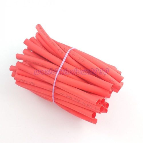 50pcs 100mm red dia.5.0mm heat shrink tubing shrink tubing wire sleeve for sale