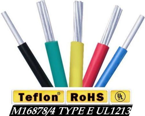 Any color 20 awg teflon insulated silver plated stranded wire m16878/4 bulk wwwc for sale