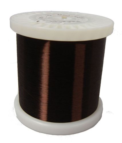 42 awg gauge plain enamel copper magnet wire 5.17 lbs 0.0027&#034; 105c brown mw-1-c for sale