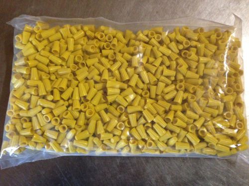 *new* yellow screw-on wire nut connectors (1,000 pc) for sale