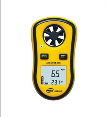 Digital anemometerGM8908 measuring wind speed and wind temperature