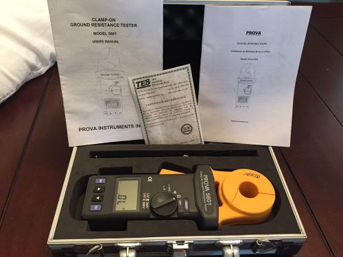 Prova 5601 clamp-on ground resistance tester ***new*** for sale
