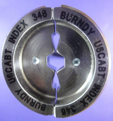 Burndy u6cabt #6 aluminum gray index 346 12 ton u style die for sale