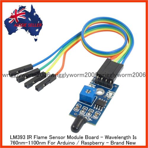 Wavelength 760nm-1100nm LM393 IR Flame Fire Sensor Module Board For Arduino-NEW