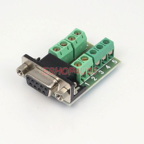 New db9 female adapter signals terminal module rs232 to terminal for sale