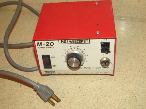 Meisei hot weezers tweezers m-20 station power supply  (me2) for sale