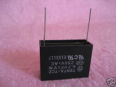 2 fan metallized capacitor ac 250v 50/60hz 4.7uf cbb61 for sale
