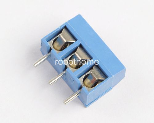 10pcs kf301-3p 5.08mm connect terminal blue screw terminal connector brand new for sale