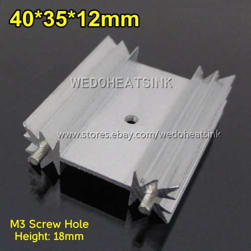 10pcs Brand New 40x35x12mm TO-218, TO-220 and TO-247 Heatsink With Radial Fins