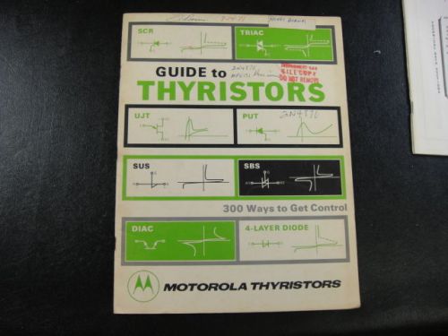 1971 Guide to Motorola Thyristors